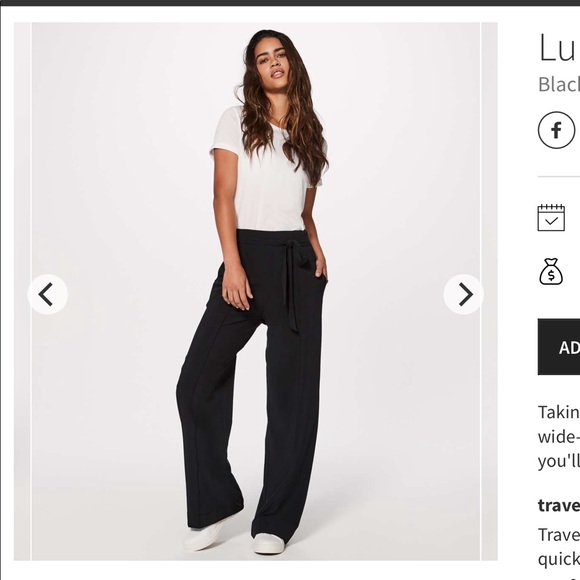 Lululemon black noir pant size 4 - Picture 3 of 5
